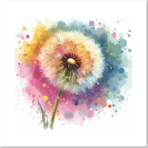 Dandelion Flower Wall Art by Jenni Arts